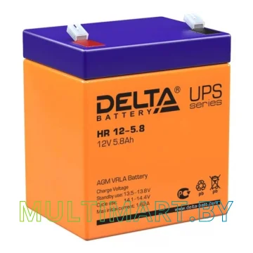Аккумулятор для ИБП Delta HR 12-5.8 (12В/5.8 А·ч)